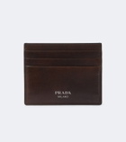 Prada Logo leather card holder