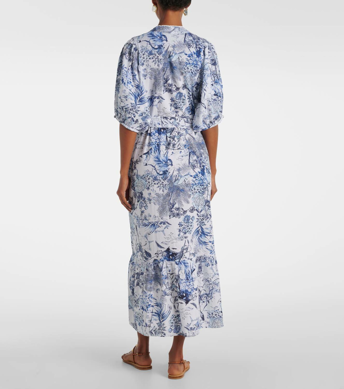 Melissa Odabash Kitty cotton and linen shirt dress