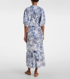 Melissa Odabash Kitty cotton and linen shirt dress