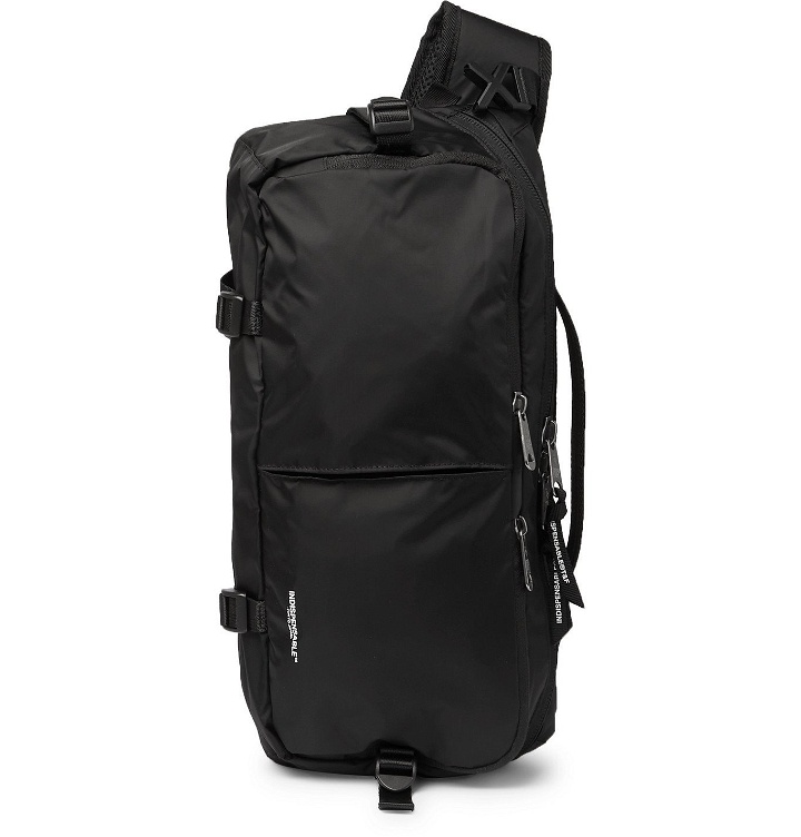 Photo: Indispensable - Webbing-Trimmed Econyl Sling Backpack - Black