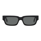 RETROSUPERFUTURE Black Roma Rectangle Sunglasses