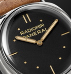 Panerai - Radiomir S.L.C. 3 Days Acciaio 47mm Steel and Leather Watch - Black