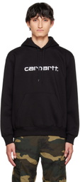 Carhartt Work In Progress Black Embroidered Hoodie