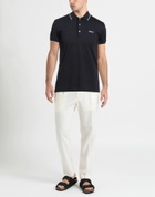 Zegna Mens Polo shirt Midnight in Blue