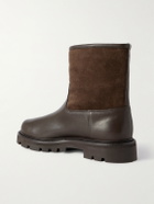 Loro Piana - Suilven Walk Shearling-Lined Suede and Leather Boots - Brown