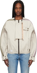 Stefan Cooke Beige Airshow Windbreaker Jacket