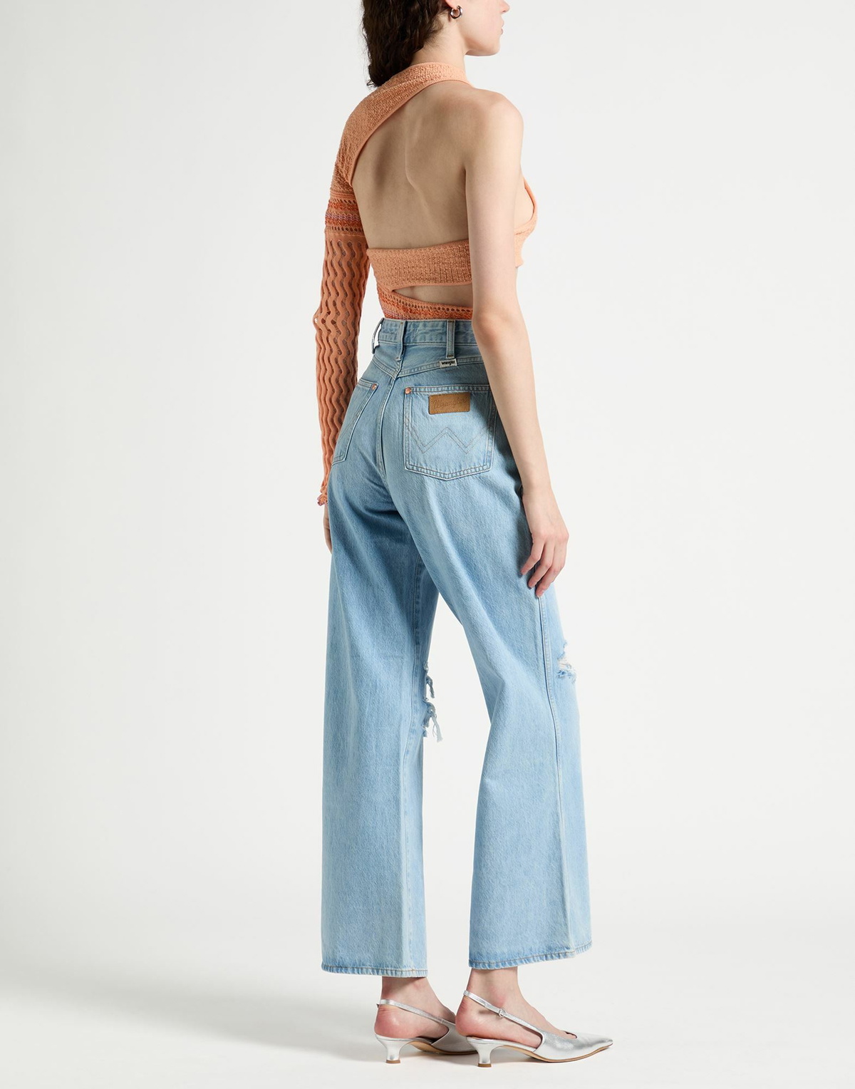 Roberta Einer Womens Bodysuit in Salmon pink