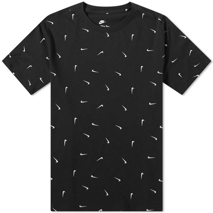 Photo: Nike Men's Multi Swoosh T-Shirt in Black