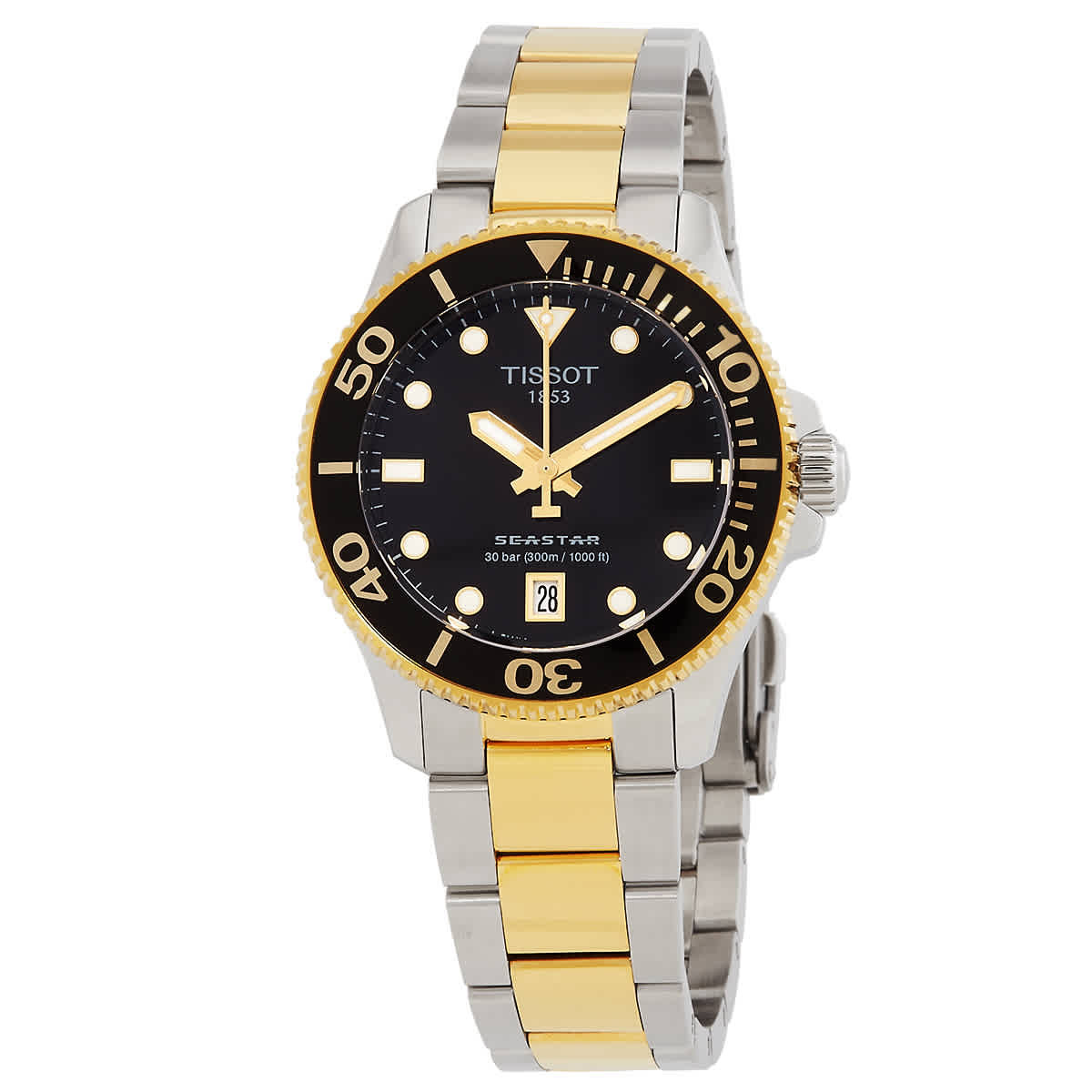 Tissot Seastar Quartz Black Dial Unisex Watch T1202102205100
