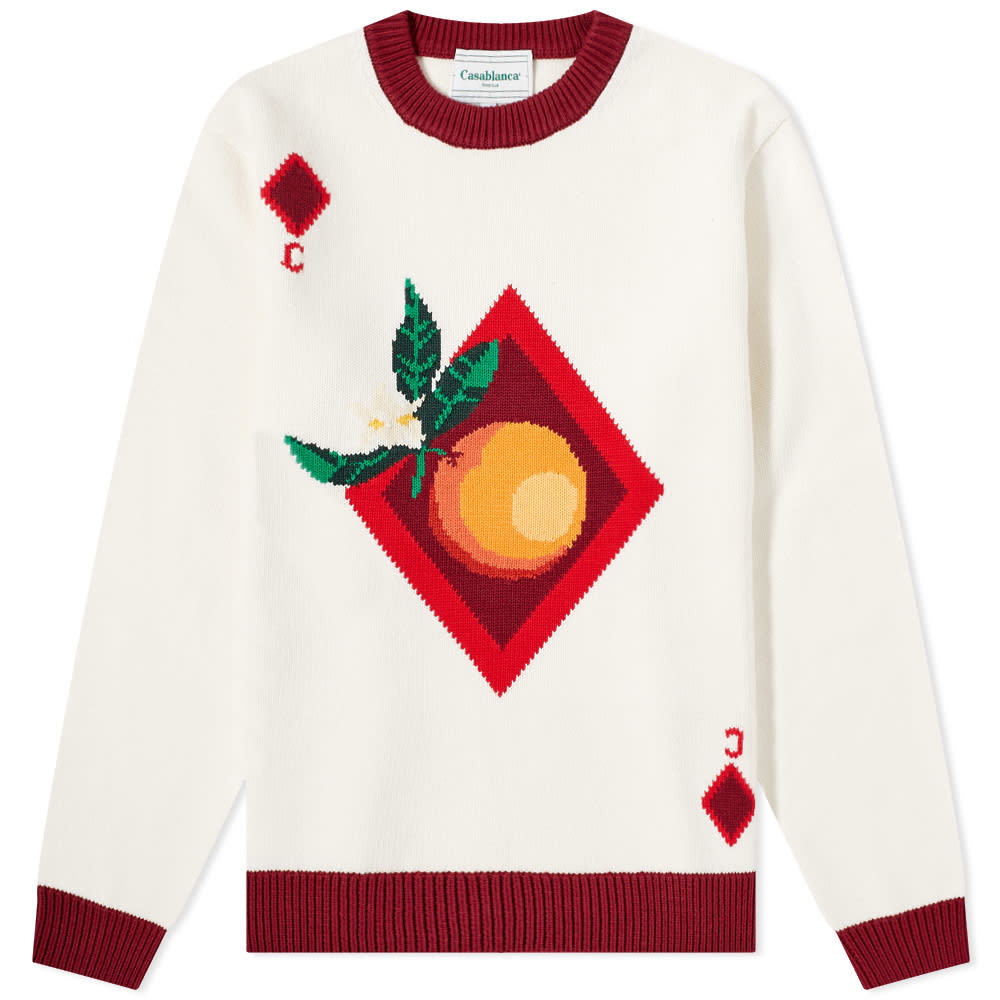 Casablanca Jacquard Monogram Knit Sweater in Multicolor Mohair Multiple  colors Wool ref.936018 - Joli Closet