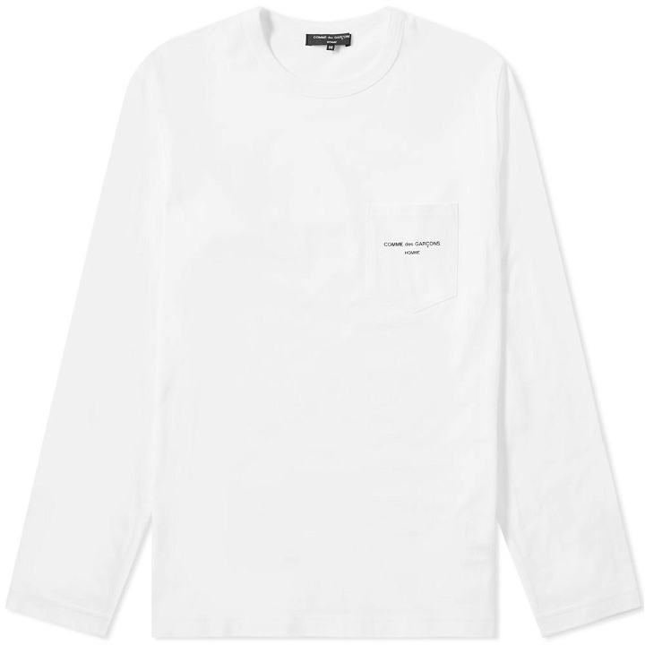 Photo: Comme des Garcons Homme Long Sleeve Logo Pocket Tee