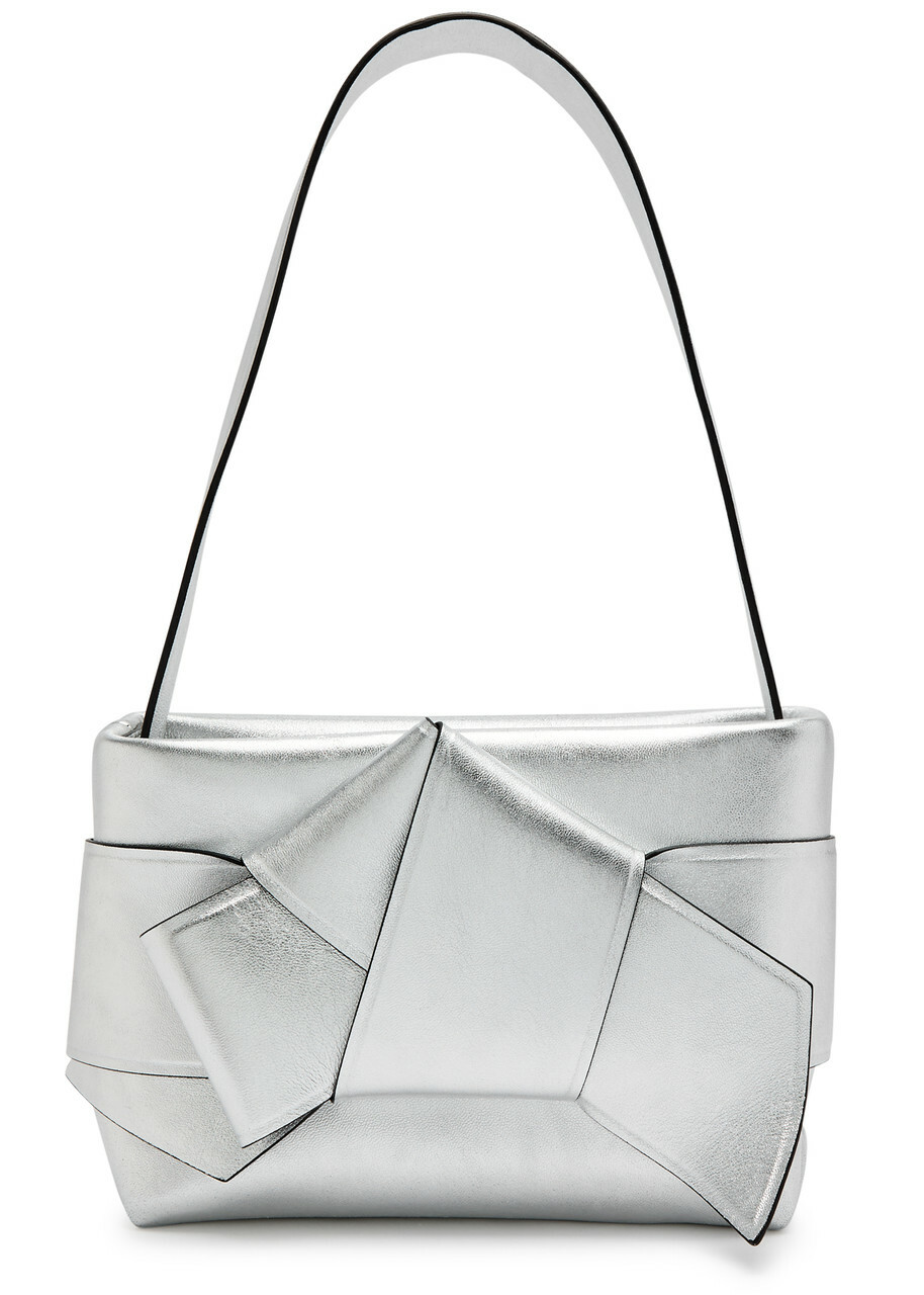 Acne Studios Musubi Metallic Leather Shoulder bag - Silver Acne Studios Musubi Metallic Leather Shoulder bag - Silver