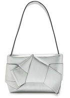Acne Studios Musubi Metallic Leather Shoulder bag - Silver - One Size