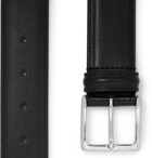 Anderson's - 4cm Black Leather Belt - Black