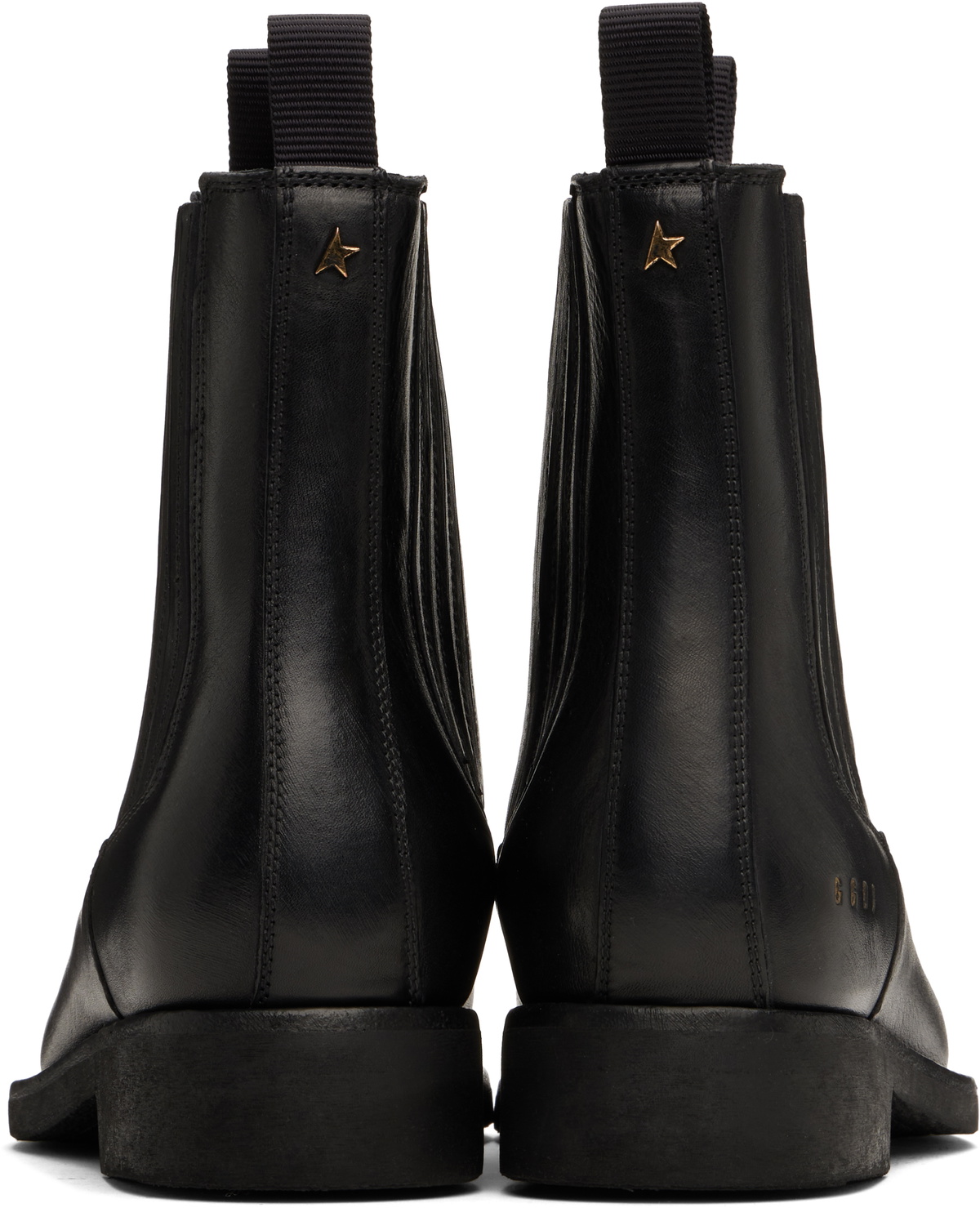 Golden Goose Black Leather Chelsea Boots
