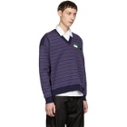 Prada Multicolor Deep V-Neck Sweater