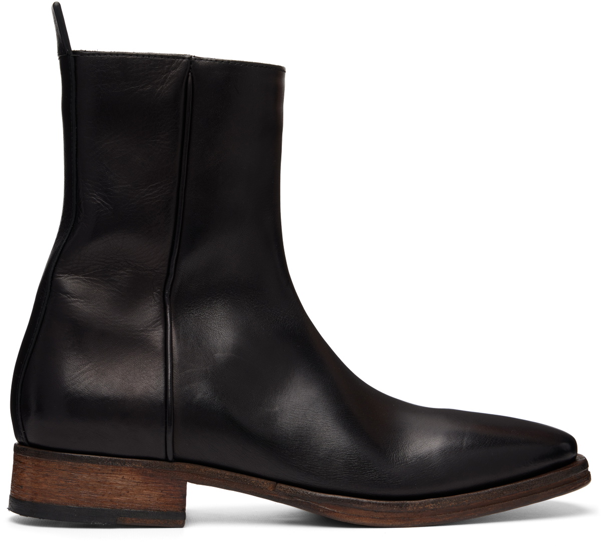 Acne Studios Black Leather Ankle Boot