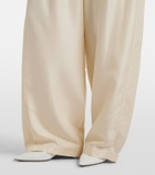 The Row Kolina silk wide-leg pants
