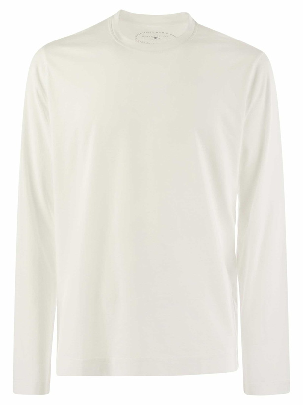 Photo: Fedeli Giza Cotton Crew-neck T-shirt