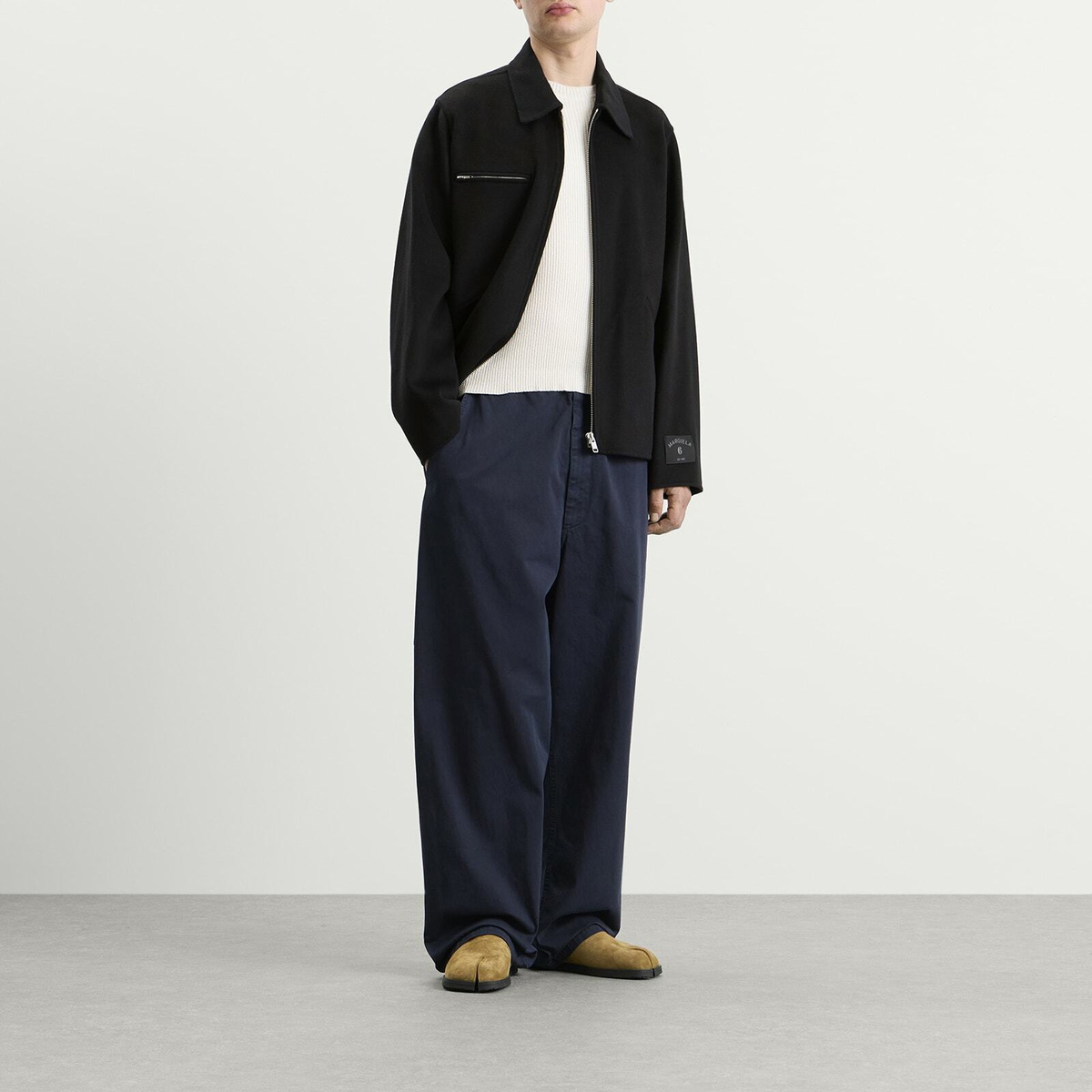 MM6 Maison Margiela Men's Double Faced Jacket in Black