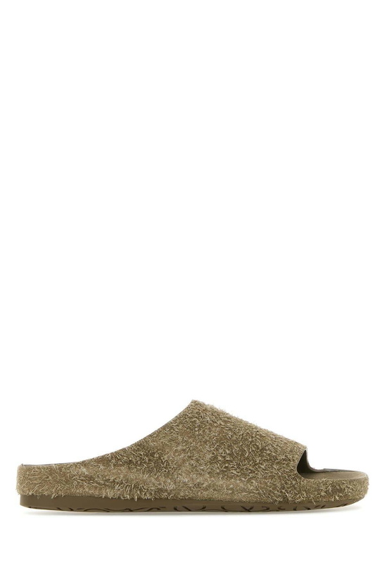 Photo: Loewe Khaki Suede Lago Slippers