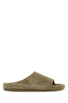 Loewe Khaki Suede Lago Slippers