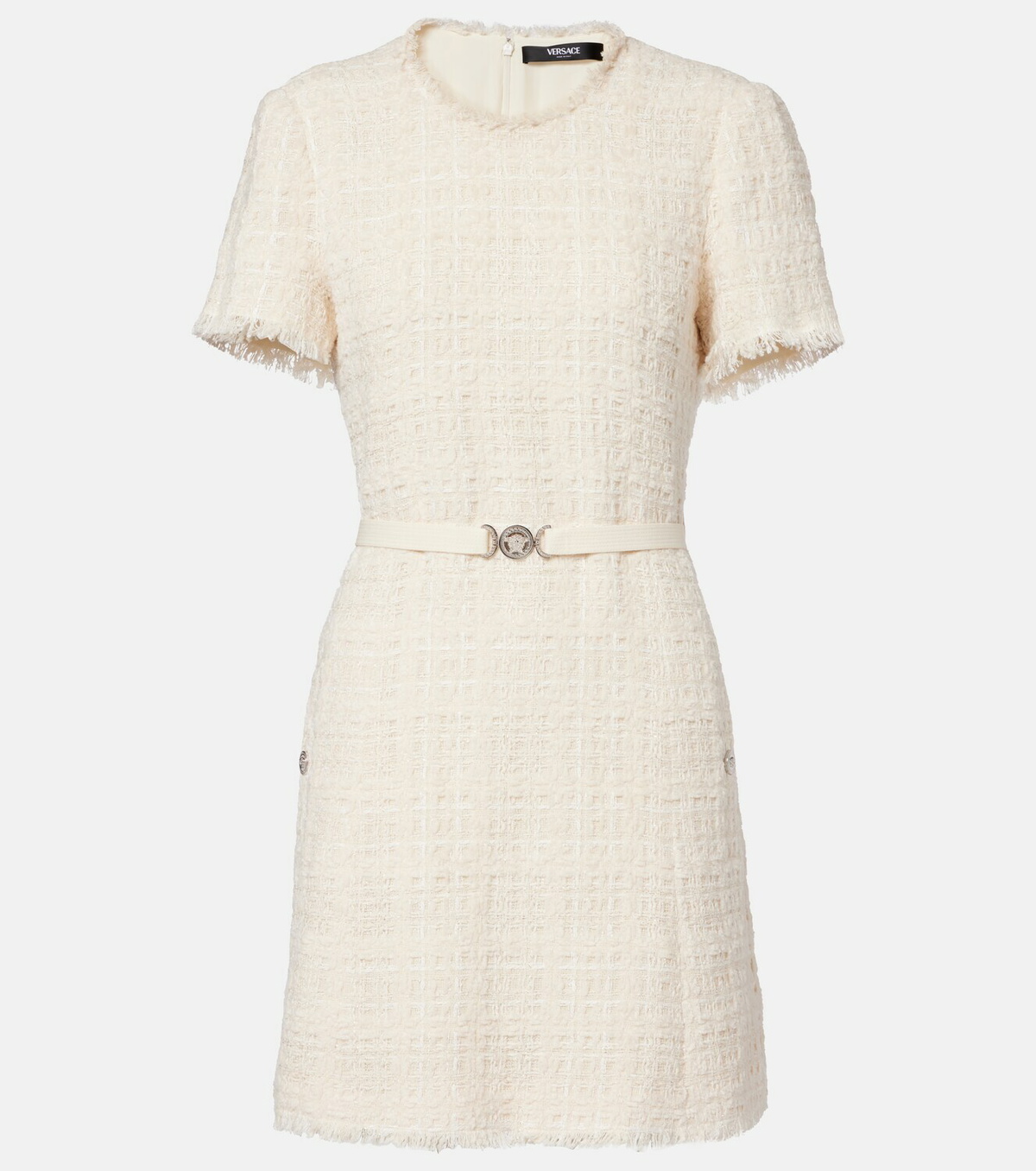 Versace Medusa '95 cotton-blend tweed minidress