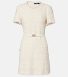 Versace Medusa '95 cotton-blend tweed minidress