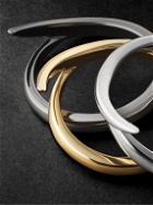 Shaun Leane - Set of Three 18-Karat Yellow and White Gold and Rhodium-Plated Rings - Metallic