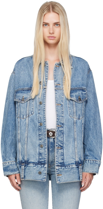 Photo: KHAITE Blue 'The Grizzo' Denim Jacket