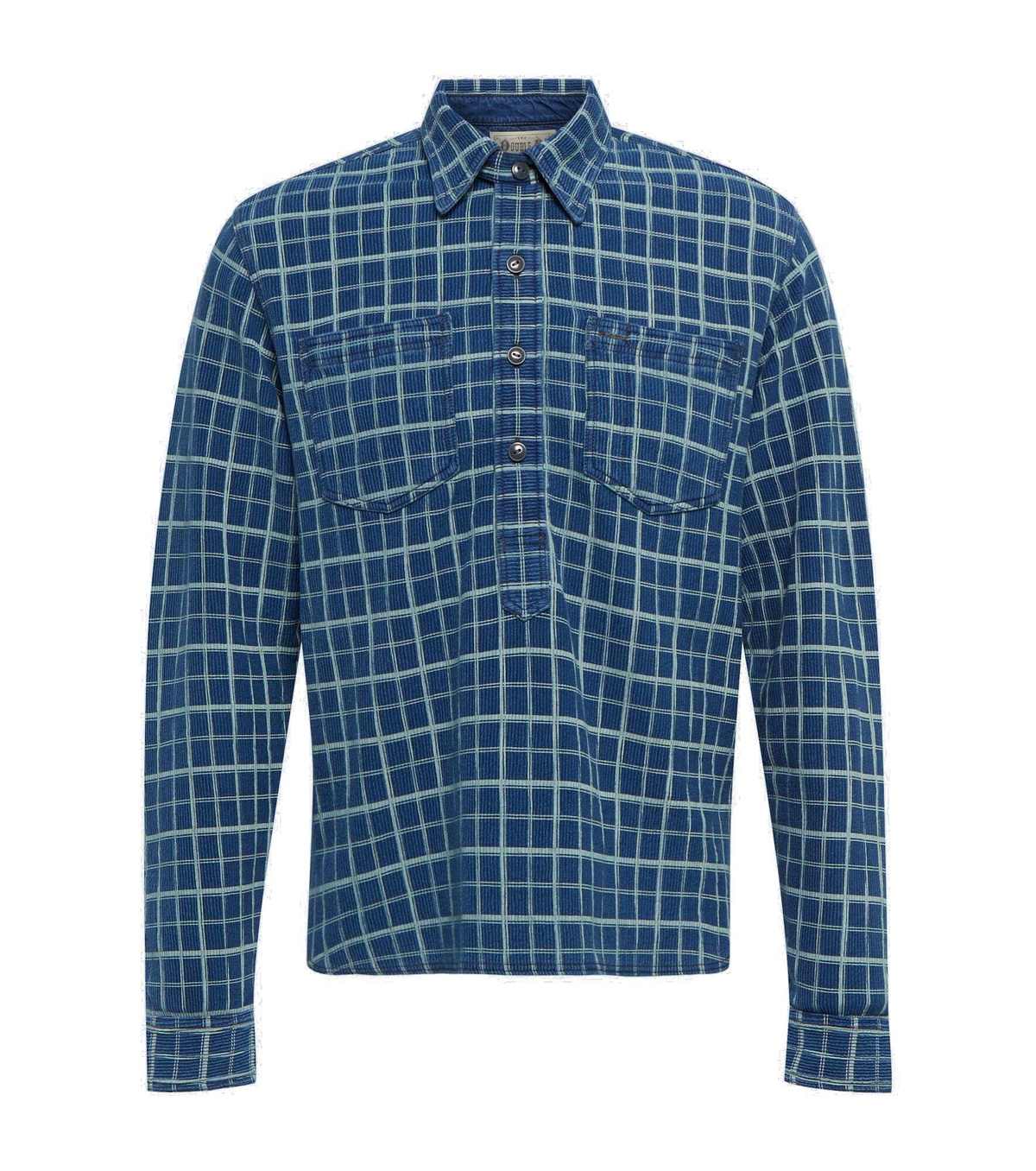 RRL Men's Mercer Check Shirt in Blue/Multi RRL