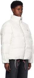 BAPE Off-White Solid Camo Down Jacket