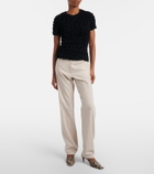Khaite Callum wool and cashmere straight pants