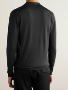 Barena - Pevaron Slim-Fit Garment-Dyed Merino Wool Polo Shirt - Black