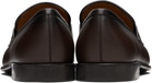 Ferragamo Brown Gancini Ornament Loafers