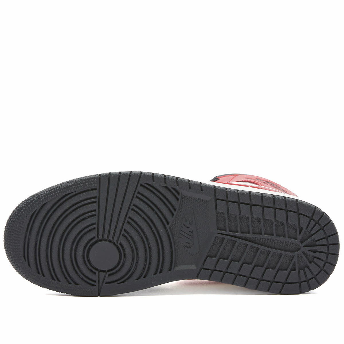 Air Jordan Women's 1 MID W Sneakers in Sail/Red/White