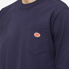 Armor-Lux Men's Long Sleeve Logo Pocket T-Shirt in Navy