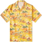 Nudie Jeans Co Men's Nudie Arvid Hawaii Vacation Shirt in Sunflower