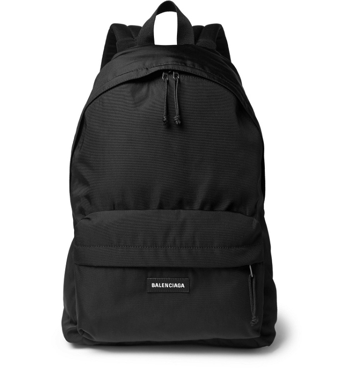 Photo: Balenciaga - Explorer Logo-Detailed Canvas Backpack - Black