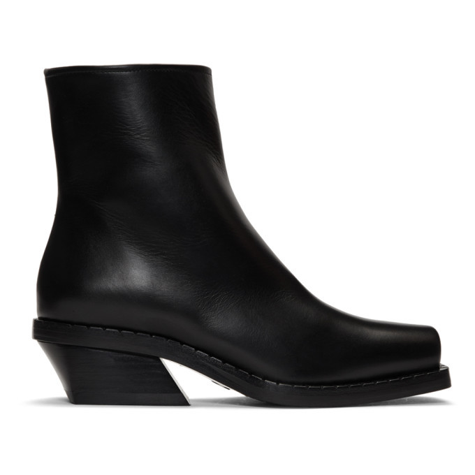 Proenza Schouler Black Square Toe Boots Proenza Schouler