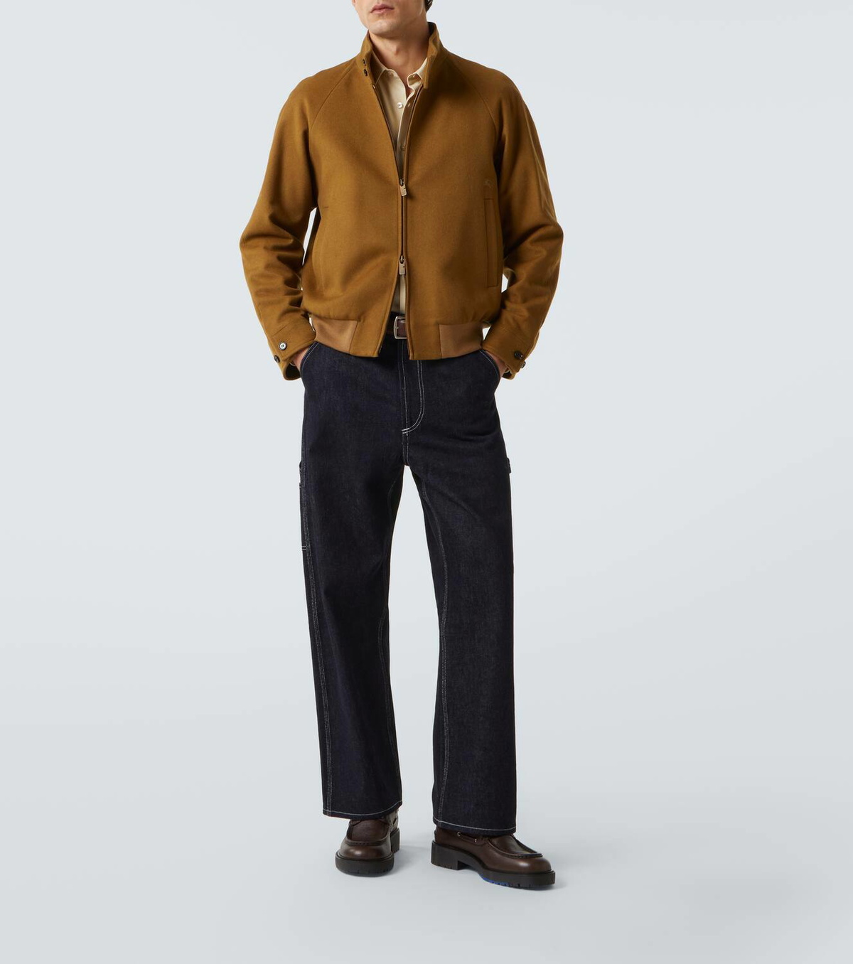 Burberry Harrington cashmere blouson jacket Burberry