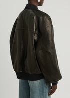 Khaite Spence Leather Jacket Black
