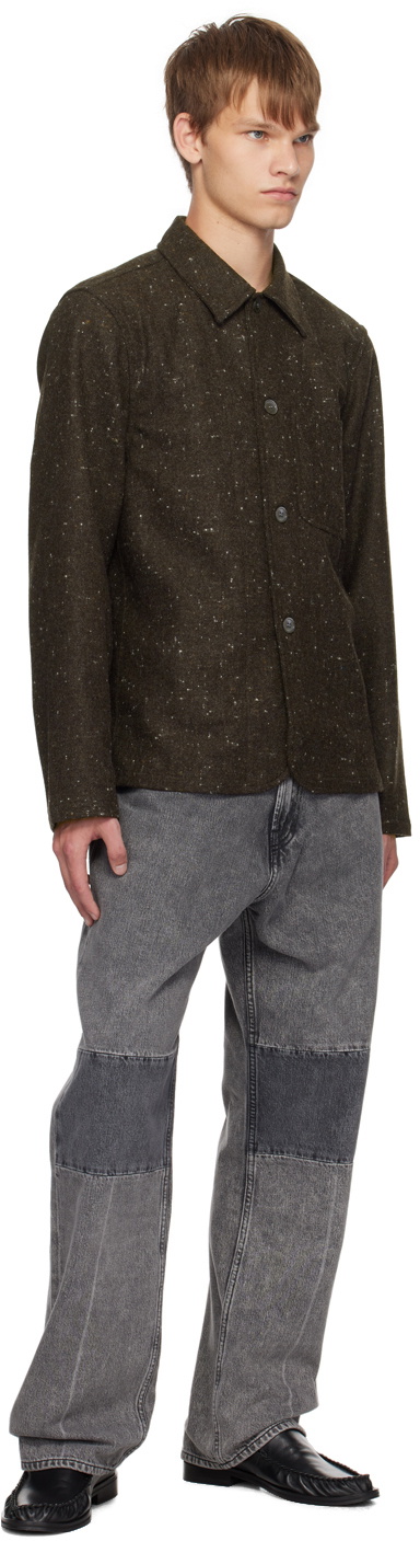 ANOTHER ASPECT Brown 'Another Shirt 7.0' Shirt