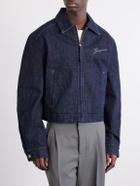 Jacquemus - La Veste De-Nîmes Logo-Embroidered Denim Jacket - Blue