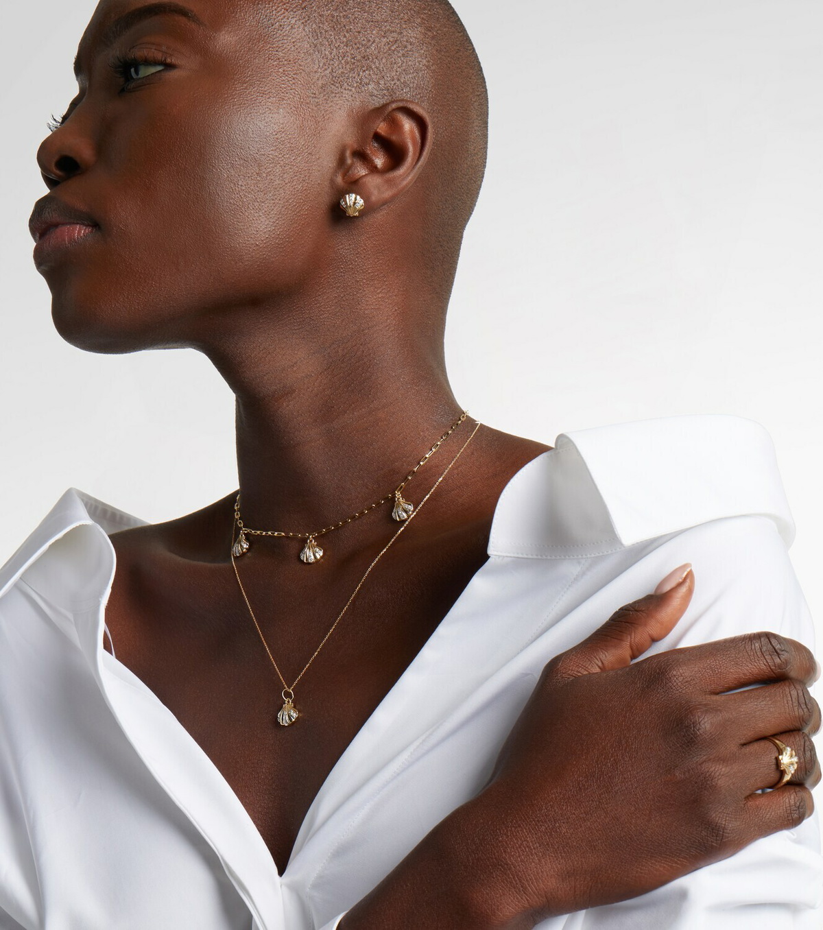 Mateo Petite Venus 14kt gold (585/1000) pendant necklace