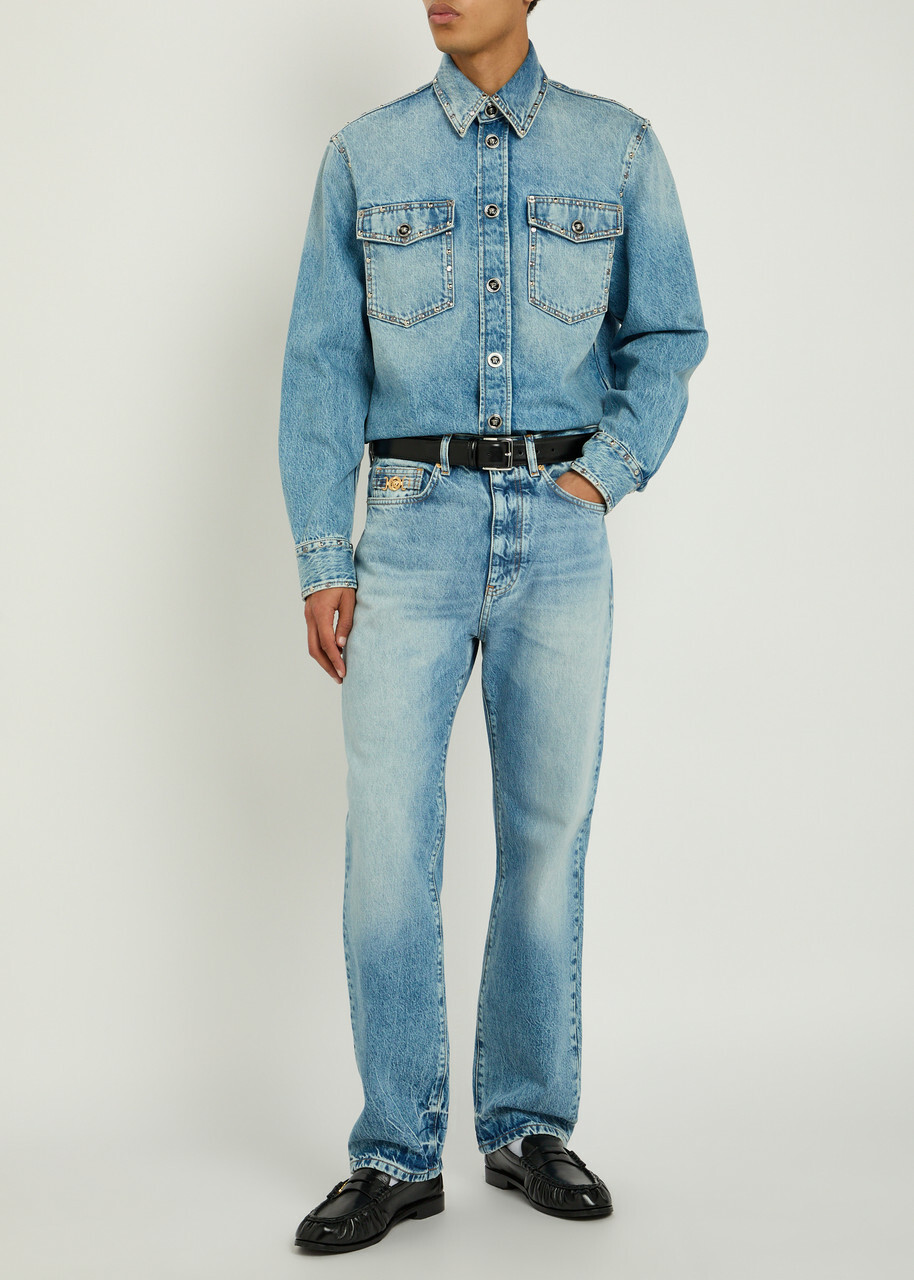 Versace Straight-leg Jeans Light Blue