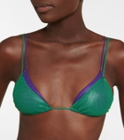 Oseree - Lamé triangle bikini