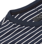 rag & bone - Striped Cotton-Blend T-Shirt - Storm blue