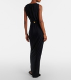 Balmain Embellished jersey maxi dress