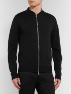 John Smedley - Slim-Fit Merino Wool Zip-Up Cardigan - Black